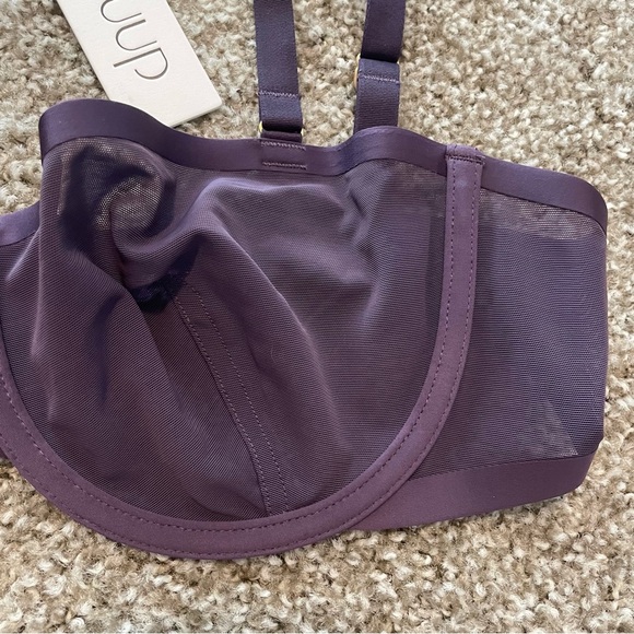 NWT CUUP The Balconette bra mesh dusk purple 36C - Picture 2 of 5